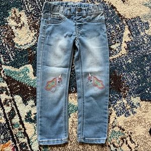Cat & Jack Girls Unicorn Jeans/Jegging 4T